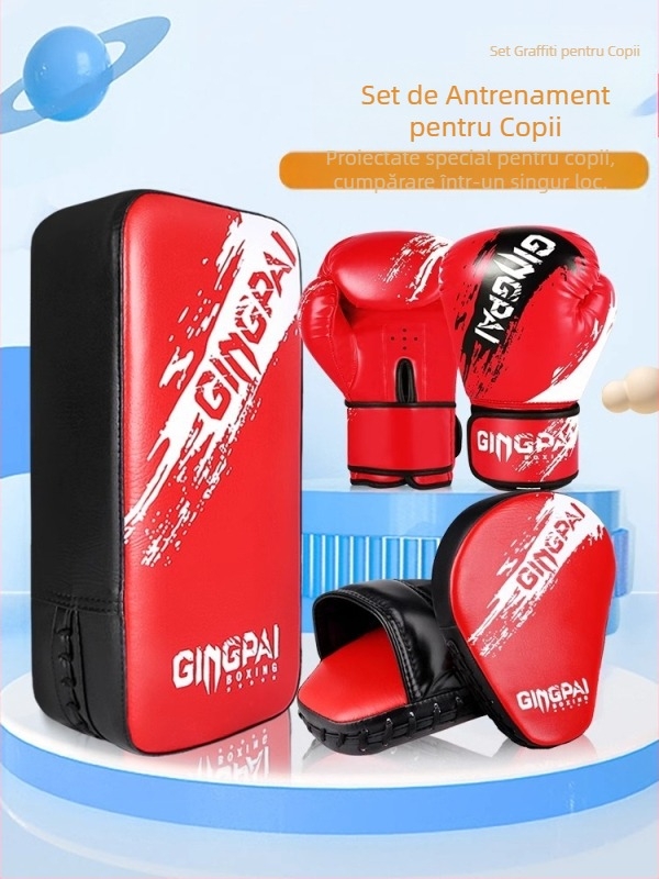 Mănuși de box pentru copii, mănuși de box pentru băieți și fete, costum de antrenament cu sac de nisip pentru interacțiune părinte-copil pentru adulți, fitness acasă
