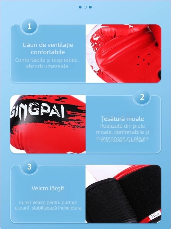 Mănuși de box pentru copii, mănuși de box pentru băieți și fete, costum de antrenament cu sac de nisip pentru interacțiune părinte-copil pentru adulți, fitness acasă