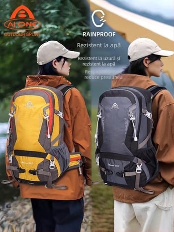 Ai Wang Rucsac de mare capacitate, multifuncțional, ultra-ușor, din pânză Oxford, cu capacitate mare de 35 de litri, pentru bărbați și femei, pentru sporturi în aer liber, alpinism și drumeții