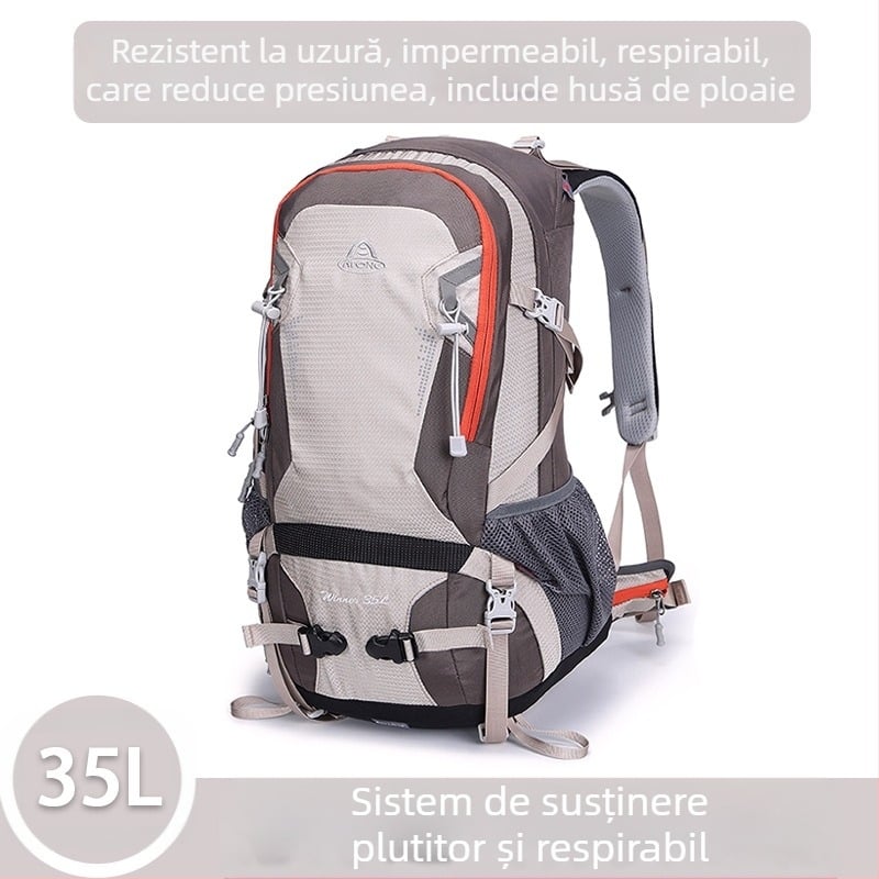 Ai Wang Rucsac de mare capacitate, multifuncțional, ultra-ușor, din pânză Oxford, cu capacitate mare de 35 de litri, pentru bărbați și femei, pentru sporturi în aer liber, alpinism și drumeții