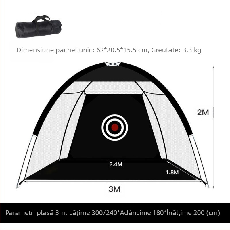 Plasă de golf multifuncțională pentru antrenament de golf, pentru leagăn și chipping în aer liber, de la Amazon.