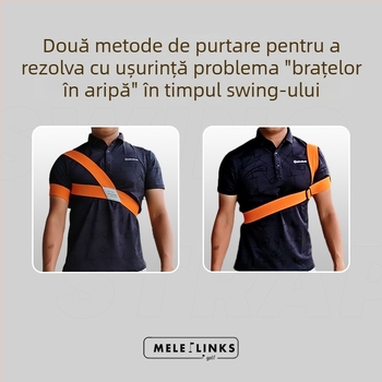 Centură corectivă Golf braț superior elastic Turn Connection Belt începător consumabile auxiliare Golf Swing Training Device