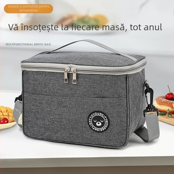 Geantă de prânz personalizată cu izolație, geantă de mână din folie de aluminiu, îngroșată, de mare capacitate, geantă de prânz, cutie de prânz, geantă de picnic