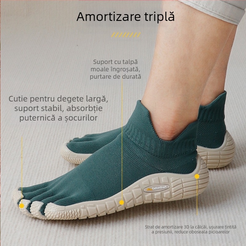 Goren Shark Pantofi de fitness pentru acasă, pantofi de yoga, talpă moale, ușoară, antiderapantă, pantofi de dans pentru femei