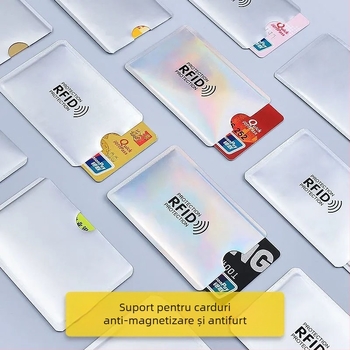 Husă pentru card bancar, perie antimagnetică antifurt, corp, certificat, husă pentru card, anti-citire, ecranare, folie de aluminiu, hârtie de staniu, husă pentru card de identitate