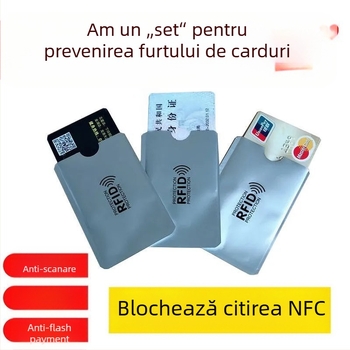 Husă pentru card bancar, perie antimagnetică antifurt, corp, certificat, husă pentru card, anti-citire, ecranare, folie de aluminiu, hârtie de staniu, husă pentru card de identitate