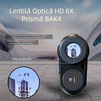 Telemetru laser telemetru telemetru de înaltă precizie portabil măsurare distanță infraroșu riglă electronică în aer liber golf în aer liber