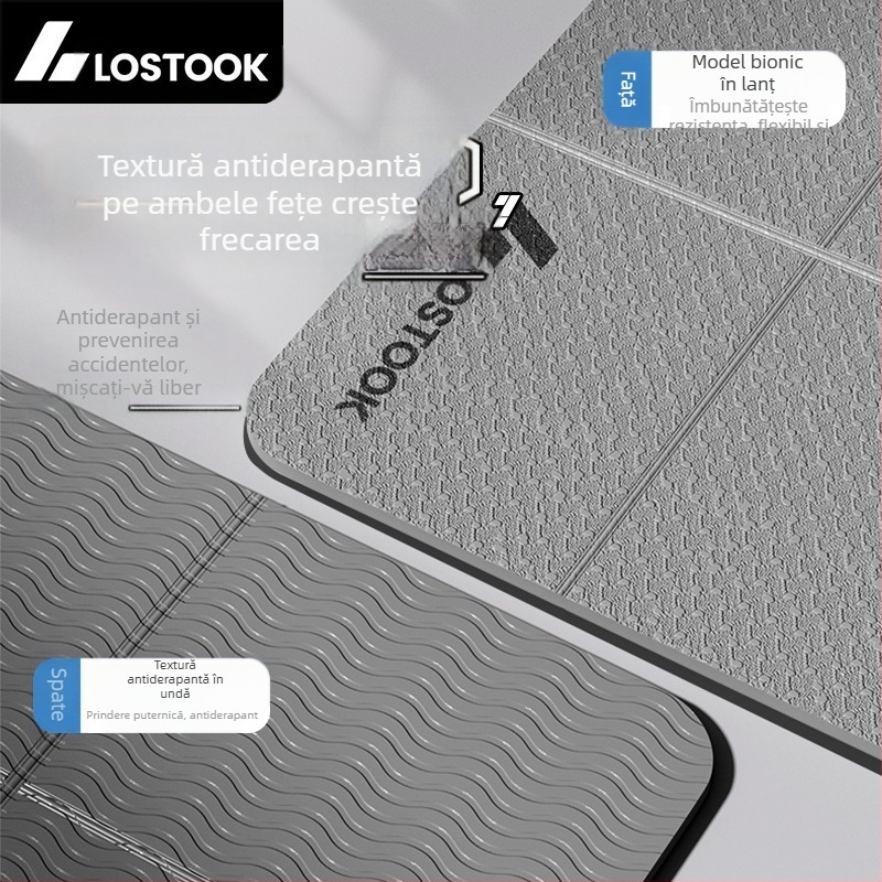 Saltea de yoga pliabilă, antiderapantă, lărgită, îngroșată, saltea de fitness pentru acasă, silențioasă, lărgită, îngroșată, saltea de exerciții cu ridicata