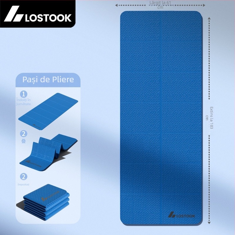 Saltea de yoga pliabilă, antiderapantă, lărgită, îngroșată, saltea de fitness pentru acasă, silențioasă, lărgită, îngroșată, saltea de exerciții cu ridicata