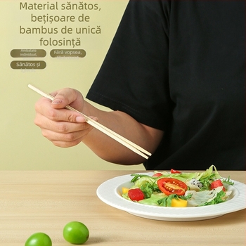 Bețișoare de unică folosință, pungă întreagă, ambalaj independent, bețișoare de bambus, bețișoare comerciale pentru restaurante la pachet, ambalaje speciale pentru fast-food, bețișoare rotunde, en-gros