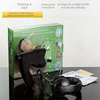 8x Telescop de observare a păsărilor, monoclu pentru ascultarea sunetelor animalelor în aer liber, pentru observarea păsărilor