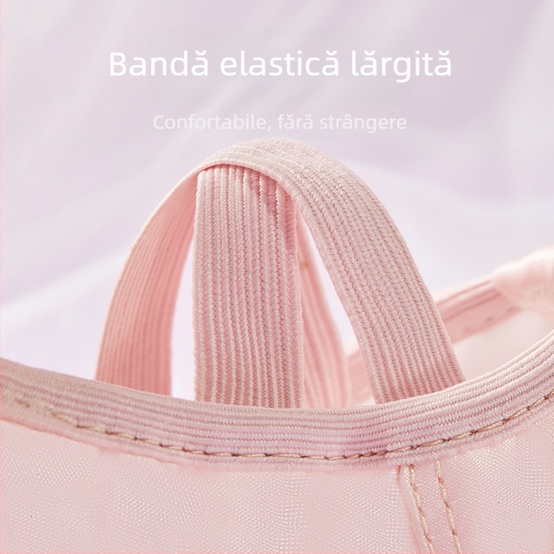 Pantofi de dans pentru copii, balet, plasă tridimensională, coroană, gheare de pisică, pantofi de primăvară și de vară, pantofi noi de exerciții pentru corp din satin, în stoc