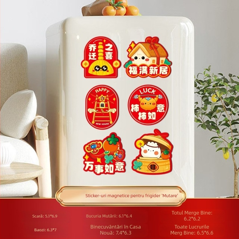 Autocolante magnetice cu aspirație pentru frigider, decorațiuni interioare, decorațiuni interioare pentru casă nouă, calde, consumabile pentru ceremonii de mutare