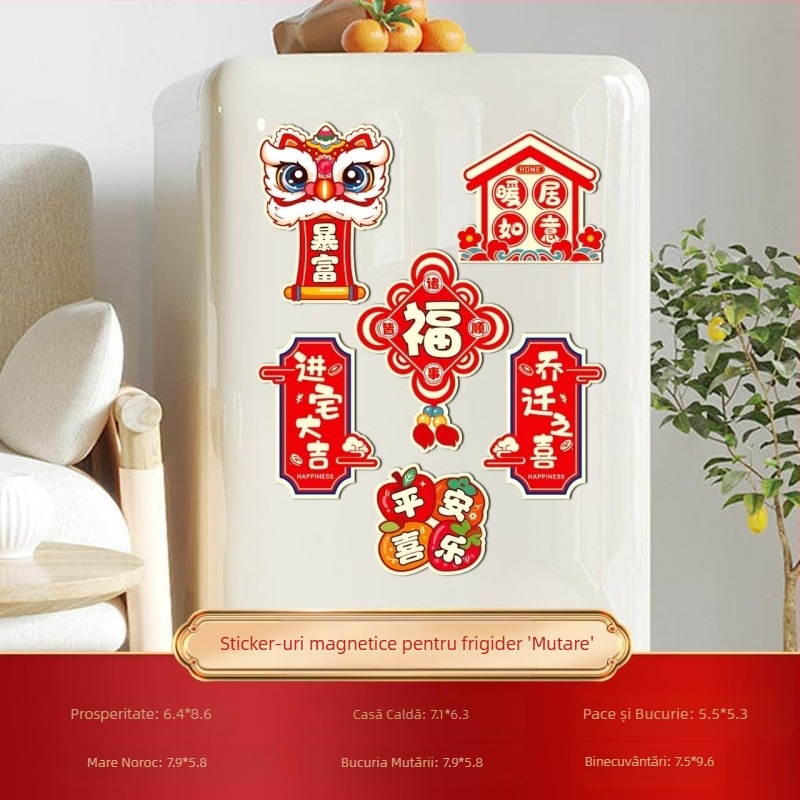 Autocolante magnetice cu aspirație pentru frigider, decorațiuni interioare, decorațiuni interioare pentru casă nouă, calde, consumabile pentru ceremonii de mutare