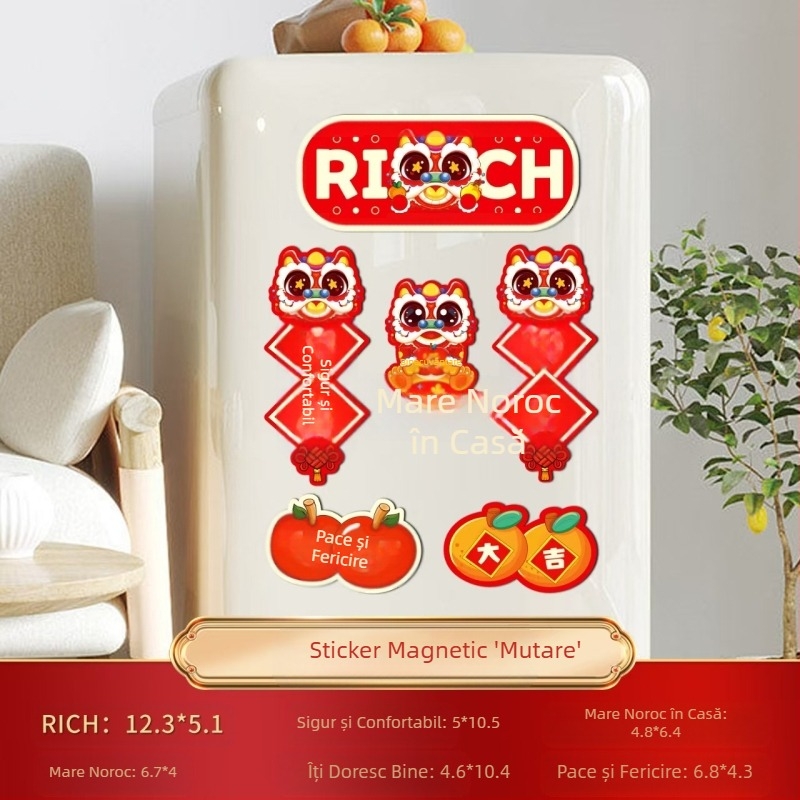 Autocolante magnetice cu aspirație pentru frigider, decorațiuni interioare, decorațiuni interioare pentru casă nouă, calde, consumabile pentru ceremonii de mutare