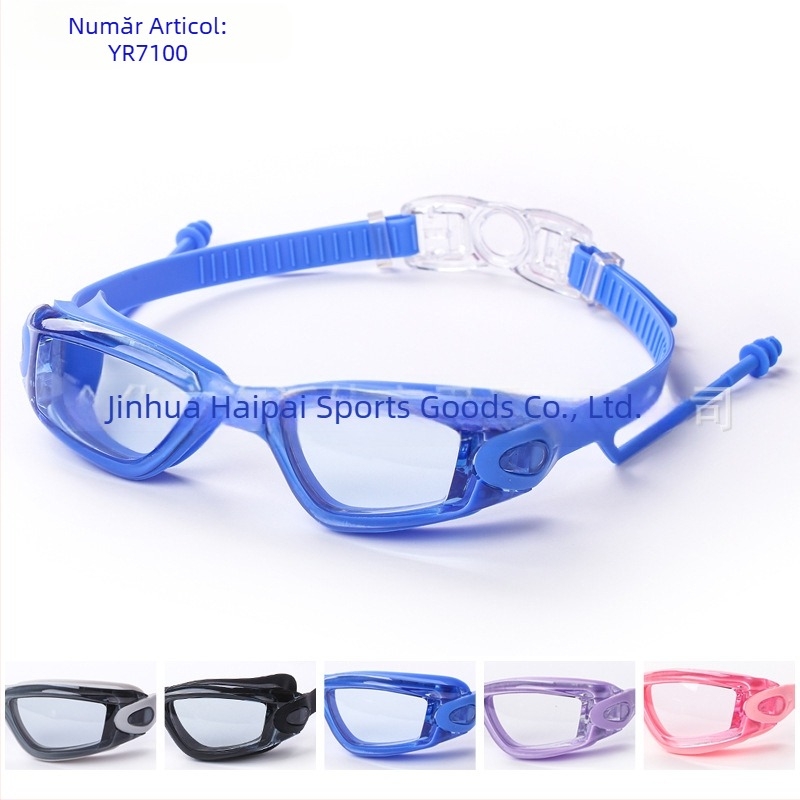 Ochelari de înot transfrontalieri de înaltă definiție pentru adulți, ochelari de înot anti-aburire, ochelari de înot en-gros pentru bărbați și femei, ochelari de înot impermeabili din silicon, ambalaj în cutie