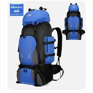 Geantă de alpinism cu capacitate mare 90L, rucsac în aer liber, impermeabil, drumeții, camping, rucsac de călătorie, geantă de depozitare pentru bărbați