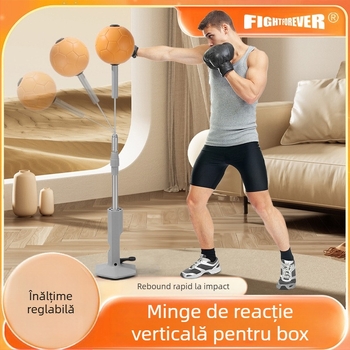 Dispozitiv de antrenament pentru viteza de reacție a copiilor cu sac de nisip pentru box vertical, minge de ventilație, decompresie, țintă de box en-gros