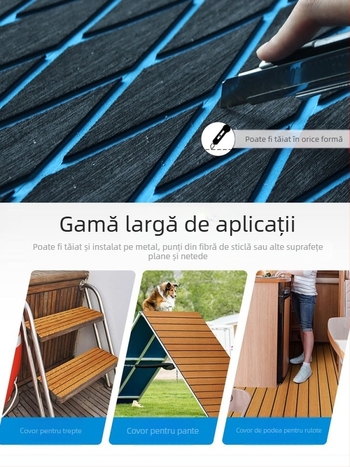 Placă de caiac antiderapantă pentru iaht, podea antiderapantă, protecție pentru picioare, accesorii, romb, tec, covoraș marin Eva