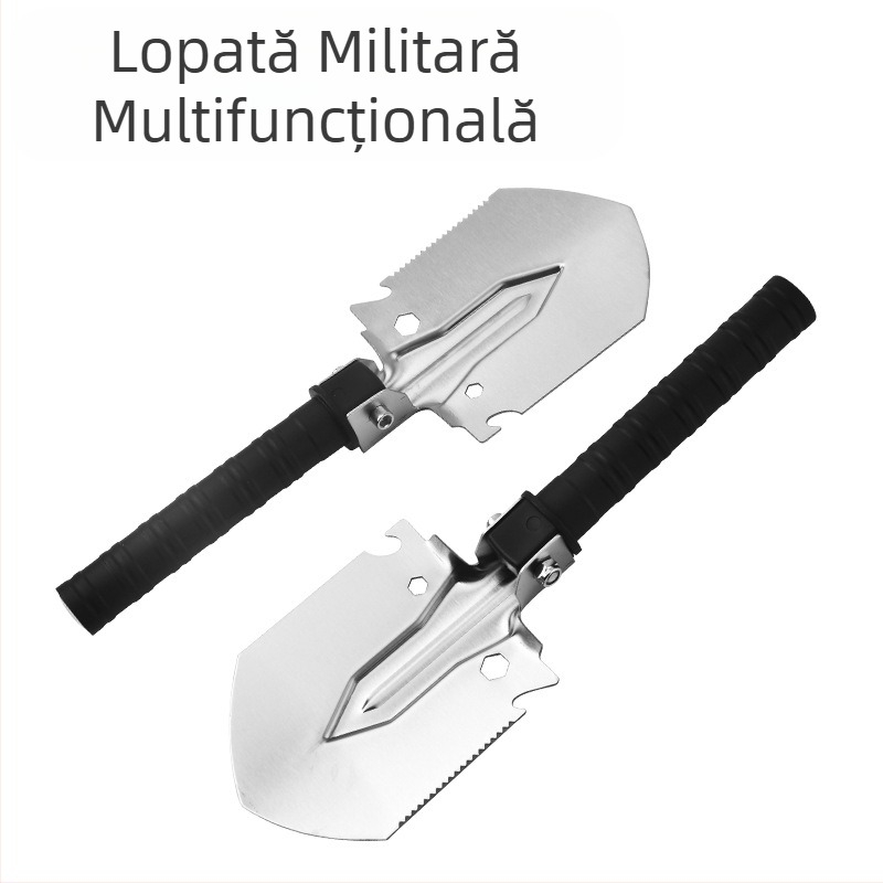 Lopată de inginerie pliabilă multifuncțională pentru camping în aer liber, lopată mică de soldat, lopată de explorare pe teren, lopată de inginerie
