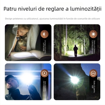 Lanternă Philips cu lumină puternică, încărcare ultra-luminoasă, durată de viață a bateriei ultra-lungă, iluminat portabil de urgență pentru acasă și exterior, SFL1235