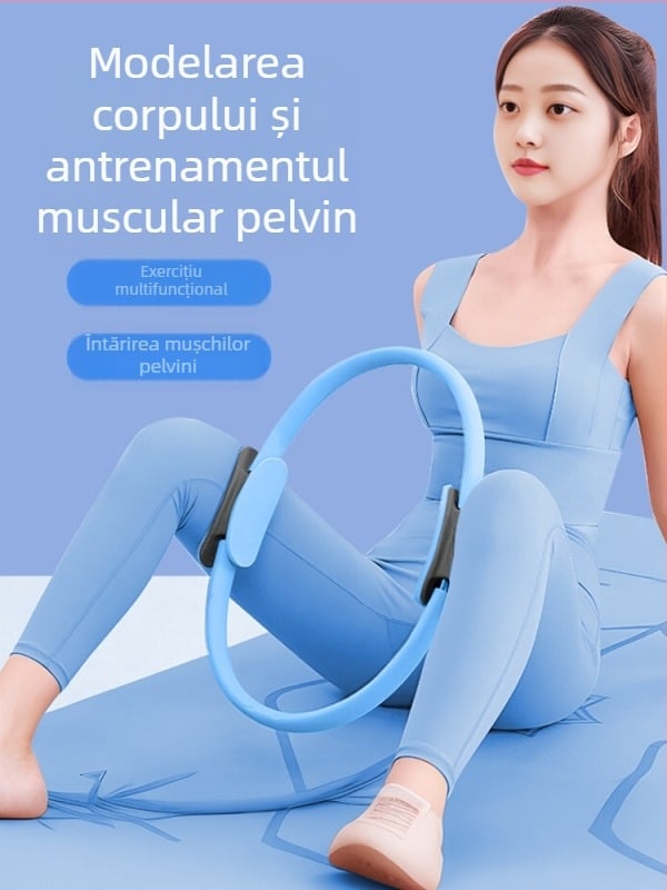 Inel Pilates Yoga Inel Modelare Artefact pentru Începători Inel de Rezistență pentru Antrenorul Muscular al Planșeului Pelvin Întinderea Piciorului Frumusețe a Piciorului