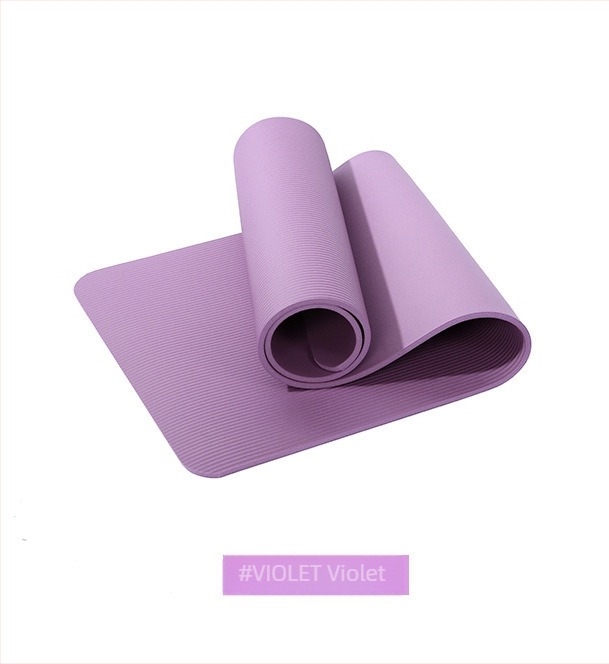 Saltea de yoga NBR, îngroșată, antiderapantă, absorbantă de șocuri, lărgită și căptușită, pentru adulți, bărbați și femei, saltea de gimnastică pentru fitness