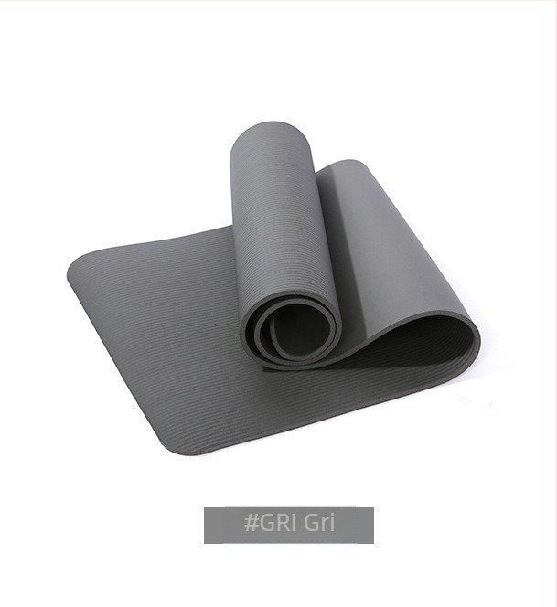 Saltea de yoga NBR, îngroșată, antiderapantă, absorbantă de șocuri, lărgită și căptușită, pentru adulți, bărbați și femei, saltea de gimnastică pentru fitness