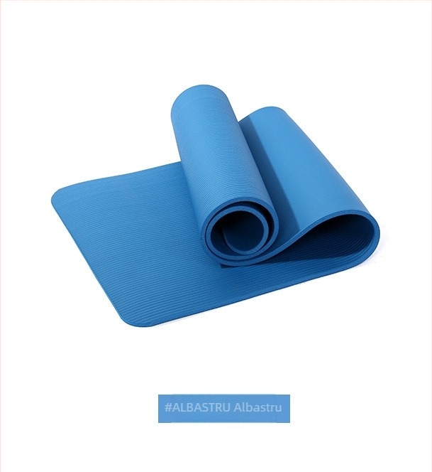 Saltea de yoga NBR, îngroșată, antiderapantă, absorbantă de șocuri, lărgită și căptușită, pentru adulți, bărbați și femei, saltea de gimnastică pentru fitness