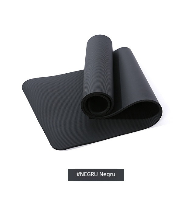 Saltea de yoga NBR, îngroșată, antiderapantă, absorbantă de șocuri, lărgită și căptușită, pentru adulți, bărbați și femei, saltea de gimnastică pentru fitness