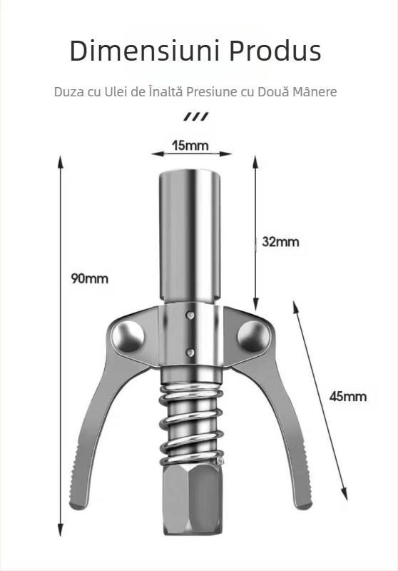 Duză de ungere completă, model 110 buc/45 buc/260 buc, potrivită pentru duze fierbinți transfrontaliere