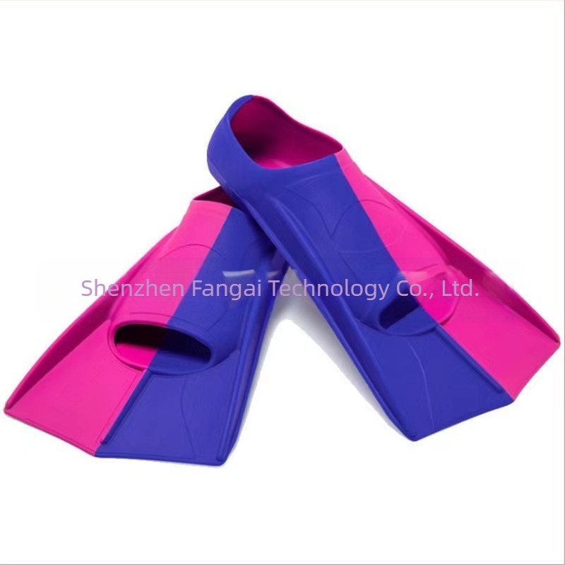 Înot profesional înot flippers silicon scurte copii scufundări pantofi broască echipament de antrenament scufundări en-gros pantofi broască silicon scurt