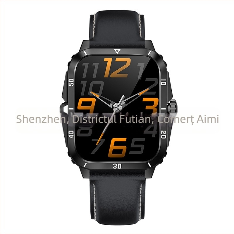 Ceas inteligent Cross-Border Kt71 cu monitorizare a ritmului cardiac, apeluri Bluetooth, apelare, numărare pași, moduri multi-sport și ceas sport multifuncțional