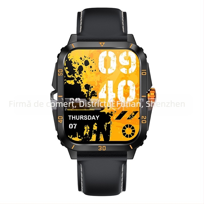 Ceas inteligent Cross-Border Kt71 cu monitorizare a ritmului cardiac, apeluri Bluetooth, apelare, numărare pași, moduri multi-sport și ceas sport multifuncțional