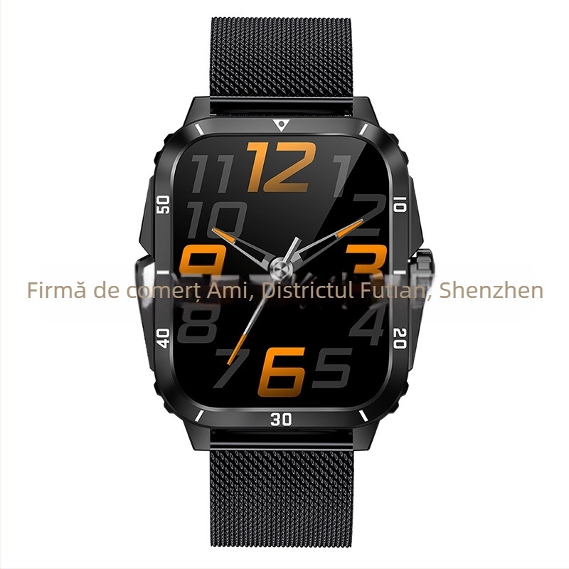 Ceas inteligent Cross-Border Kt71 cu monitorizare a ritmului cardiac, apeluri Bluetooth, apelare, numărare pași, moduri multi-sport și ceas sport multifuncțional