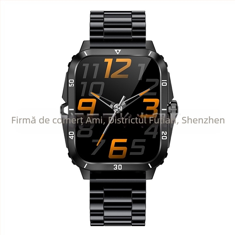 Ceas inteligent Cross-Border Kt71 cu monitorizare a ritmului cardiac, apeluri Bluetooth, apelare, numărare pași, moduri multi-sport și ceas sport multifuncțional