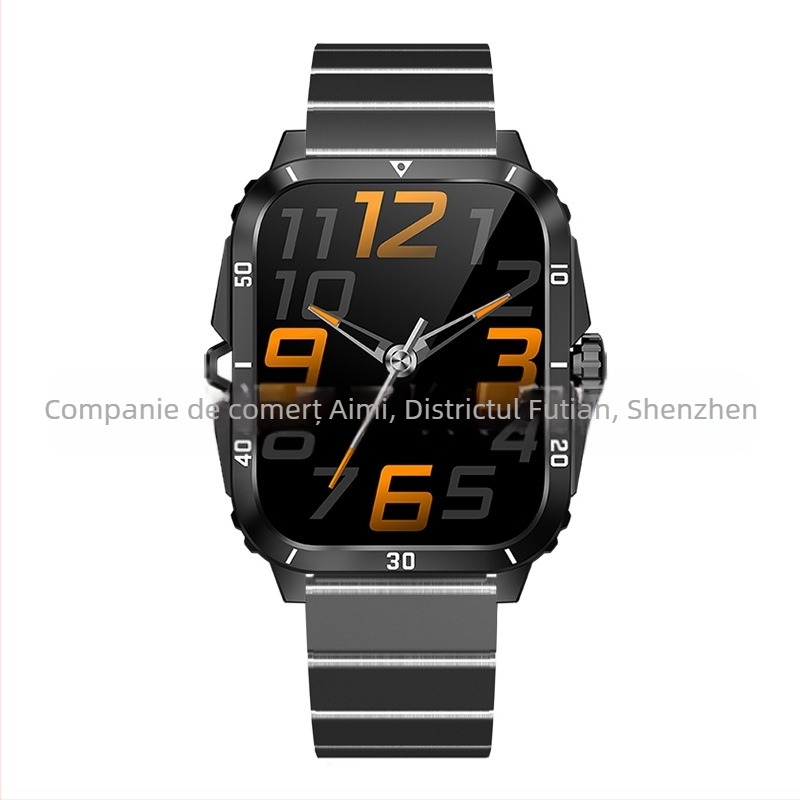 Ceas inteligent Cross-Border Kt71 cu monitorizare a ritmului cardiac, apeluri Bluetooth, apelare, numărare pași, moduri multi-sport și ceas sport multifuncțional