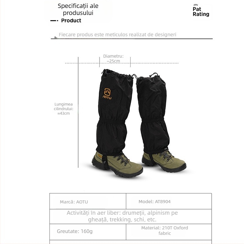 Husă de zăpadă pentru schi în aer liber, pentru bărbați și femei, pentru drumeții, rezistentă la zăpadă, șarpe, rezistentă la nisip, protecție pentru picioare, husă pentru picioare, husă pentru picioare 89 04