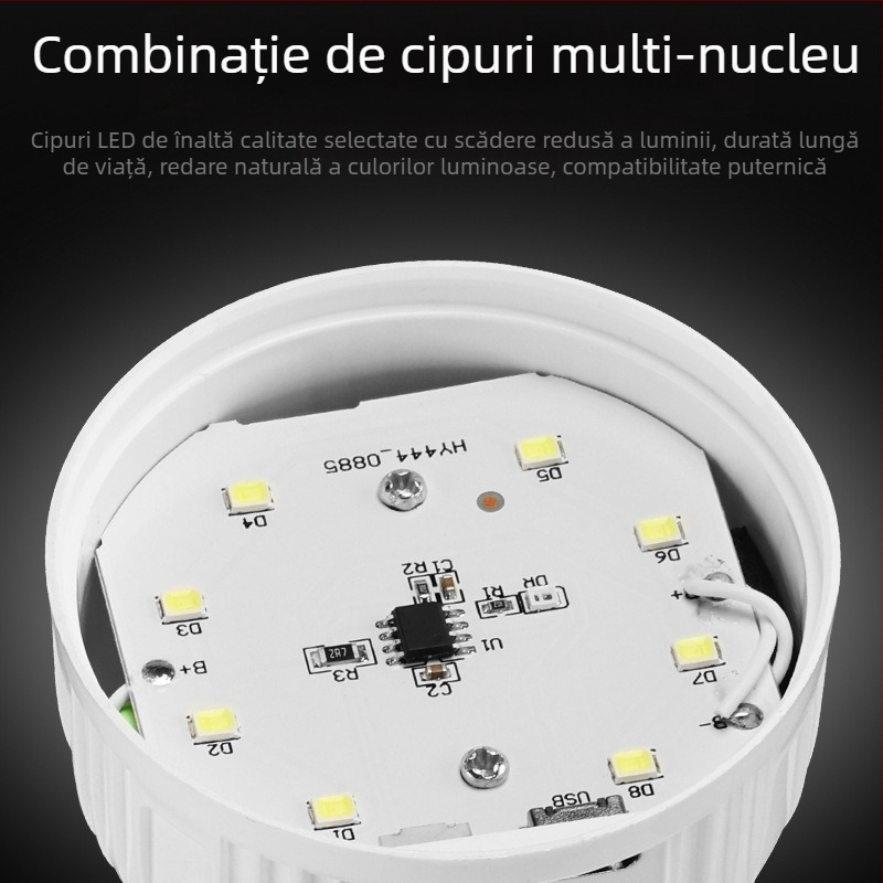 Bec LED nou de încărcare cu 3 becuri portabile pentru exterior, impermeabile, pentru piața nocturnă, pentru pană de curent, pentru situații de urgență