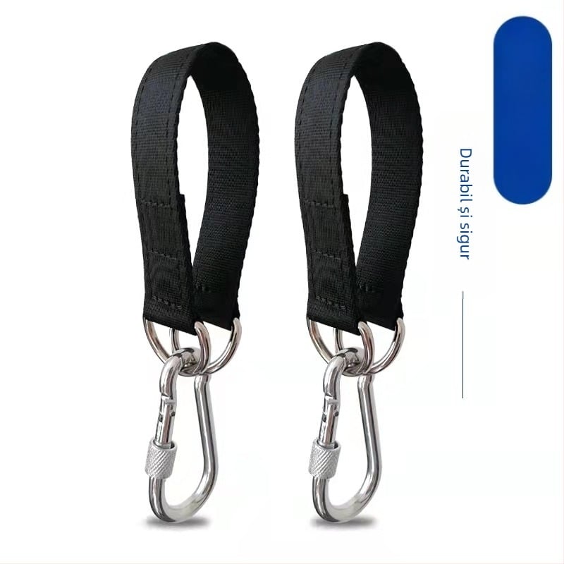 Cârlig de conectare pentru leagăn, extensie pentru bara orizontală cu cârlig cu arc, cataramă pentru alpinism și alpinism în aer liber, conexiune multifuncțională cu curte