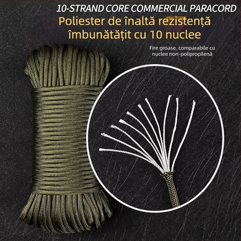 650 Regula Militară 10 Core Paratrooper Traction Rescue Batherine Hair Line Cort Frânghie Munte Frânghie