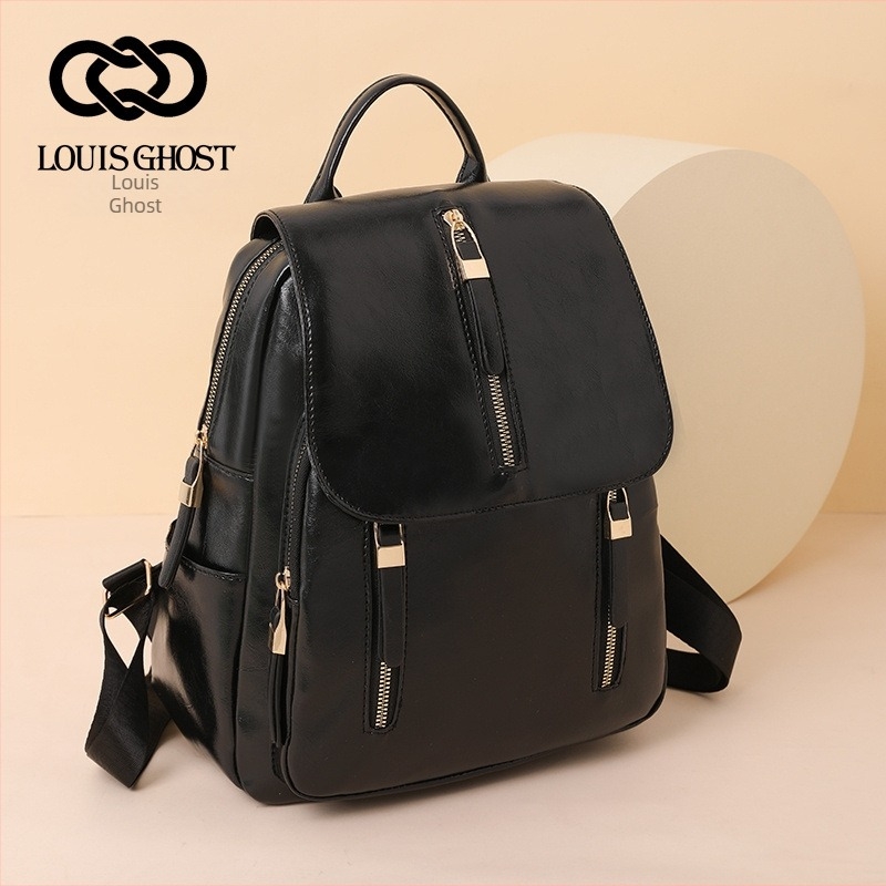 Rucsac retro în stil coreean pentru femei, 2023, la modă, de mare capacitate, din piele moale, pentru femei, rucsac casual, geantă de călătorie all-match