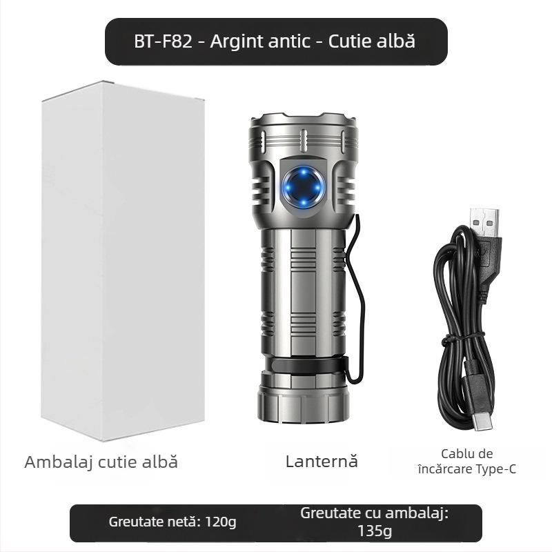 Lanternă octogonală Monster de la Amazon, populară, super luminoasă, pentru exterior, pentru uz casnic, mini iluminat portabil, cu pix, cu clip metalic, pentru pălărie