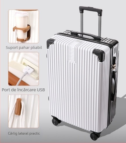 20 inch cadru din aluminiu cărucior valiza universală cu roți valiza femeii retro 24 inch student parolă cutie en-gros bagaje