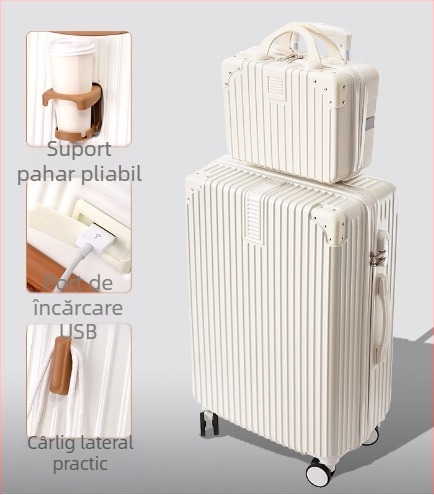 20 inch cadru din aluminiu cărucior valiza universală cu roți valiza femeii retro 24 inch student parolă cutie en-gros bagaje