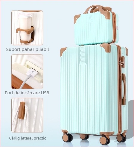 20 inch cadru din aluminiu cărucior valiza universală cu roți valiza femeii retro 24 inch student parolă cutie en-gros bagaje