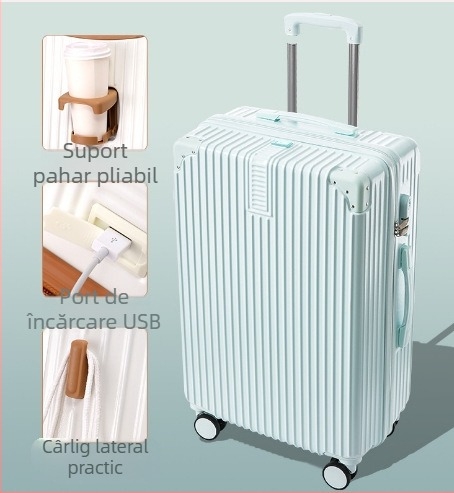 20 inch cadru din aluminiu cărucior valiza universală cu roți valiza femeii retro 24 inch student parolă cutie en-gros bagaje