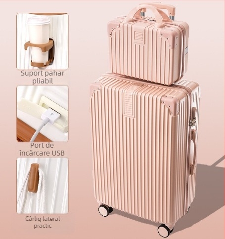 20 inch cadru din aluminiu cărucior valiza universală cu roți valiza femeii retro 24 inch student parolă cutie en-gros bagaje