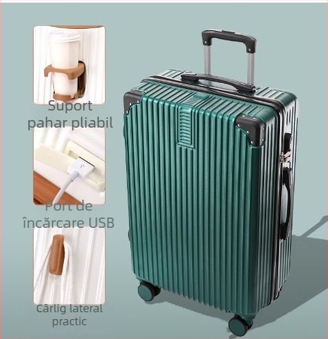 20 inch cadru din aluminiu cărucior valiza universală cu roți valiza femeii retro 24 inch student parolă cutie en-gros bagaje