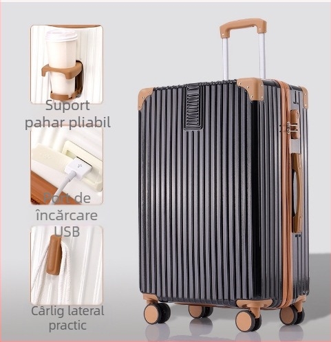 20 inch cadru din aluminiu cărucior valiza universală cu roți valiza femeii retro 24 inch student parolă cutie en-gros bagaje